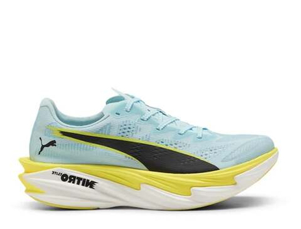 Женские кроссовки для бега Puma Deviate Nitro Elite 4 W голубо-желтые