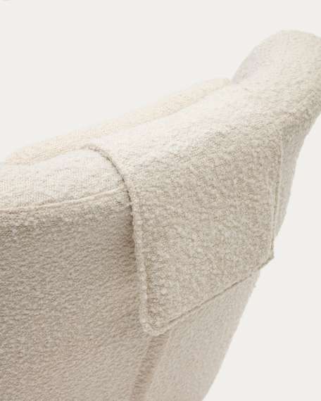 Крутящееся кресло Zalina, белое букле