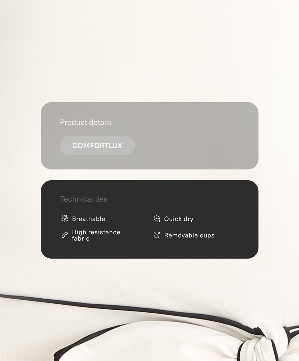 Oysho Топ без рукавов Comfortlux с завязками, экрю