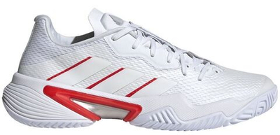 Женские Кроссовки теннисные Adidas Barricade W - cloud white/silver metallic/grey two