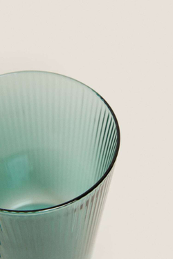 ZARA HOME КРУЖКА ИЗ БОРОСИЛИКАТНОГО СТЕКЛА, БИРЮЗОВЫЙ