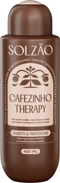 SOLZAO Шампунь Укрепление и защита от ломкости 400мл, блок 6шт.