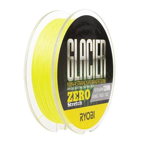 Шнур GLACLER ZERO-120M 1,0/d-0.165mm yellow Ryobi