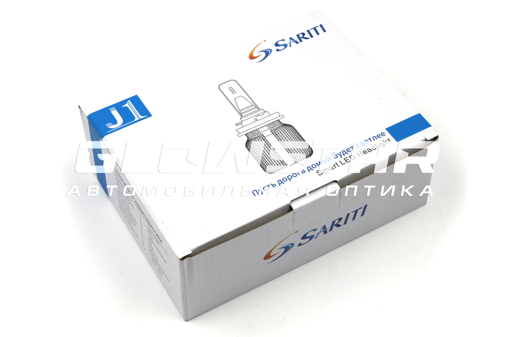 Cветодиодные лампы H1 Sariti J1 Seoul Csp, 5500К, 12-24V, 25W, EMC (комплект, 2шт)