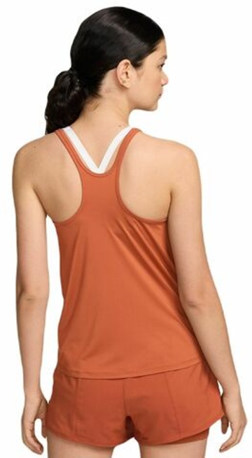 Женский топ теннисный Nike One Classic Dri-Fit Tank - Оранжевый