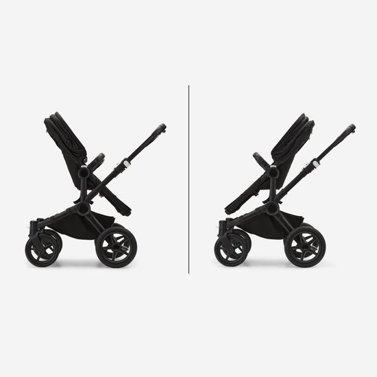 Коляска для двойни 2 в 1 Bugaboo Donkey 5 Twin Midnight black/Midnight black/Graphite