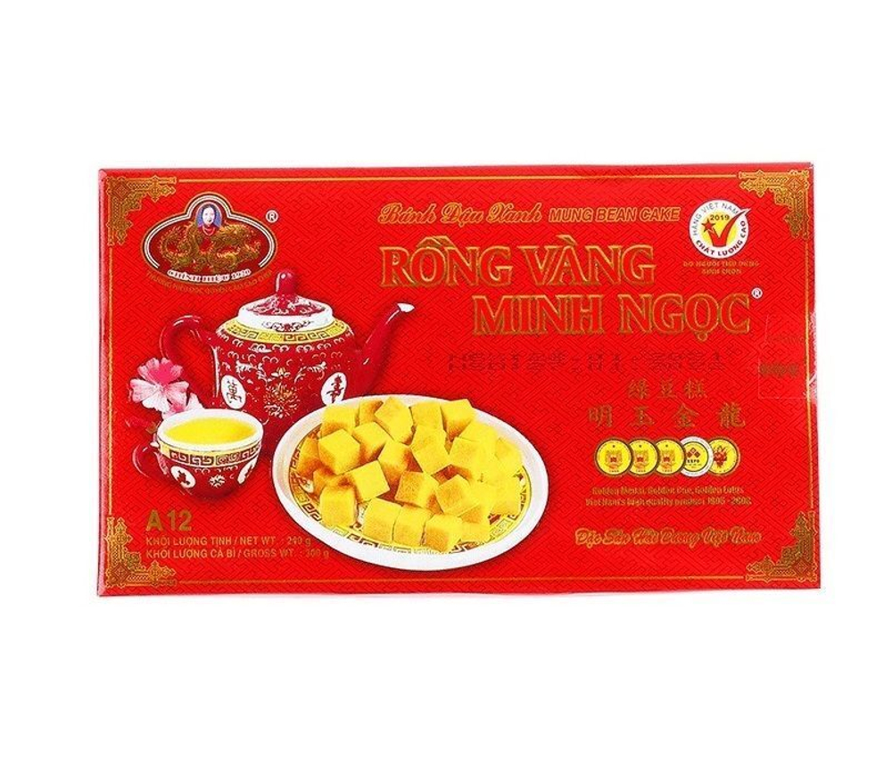 Халва из зеленых бобов мунг (маша), 240 г, Rong Vang Minh Ngoc, Вьетнам