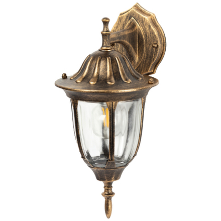 Светильник уличный настенный ЭРА «Галатея» GBW-105-1-BR-0380 230В Е27 IP54 бронза вниз