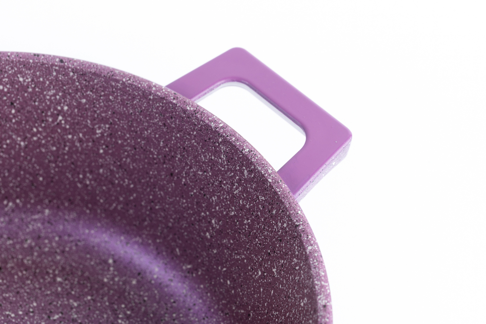 Жаровня 26 см Фуксия с квадратными ручками