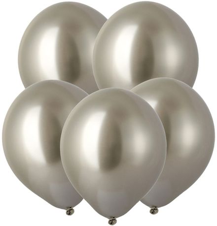 Шары "ХРОМ шампань Prosecco" 35 см (летают от 3-х дней)