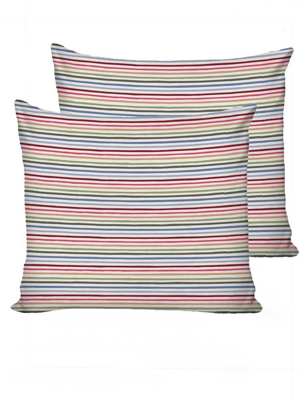 Наволочка комплект 2шт перкаль Сказка "Радужная полоска" 70x70 см на молнии