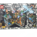 Конструктор Майнкрафт, LKT Minecraft 123-222 "Битва с синим драконом" с LED подсветкой 777 деталей