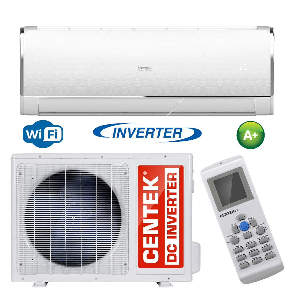 Сплит-система CENTEK CT-65Q24,инверторная, для помещения до 72 кв.м.