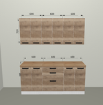 Модульная кухня "Фиджи" Крафт