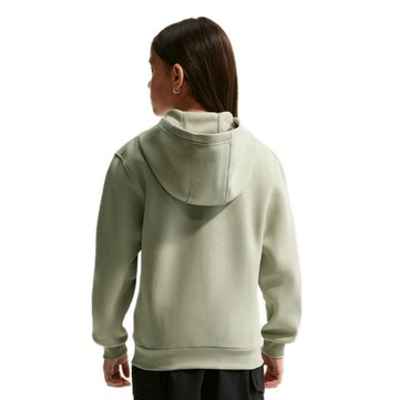 Кофта для девочки теннисная Nike Club Fleece Full-Zip - spruce fog/white