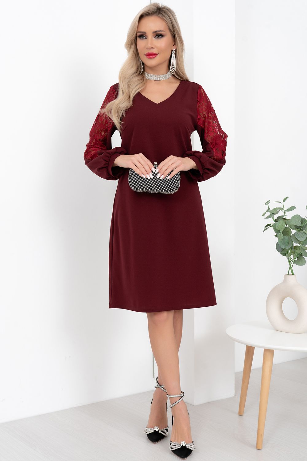 Платье Милана (марсала) Р11-2001/3 Nikol