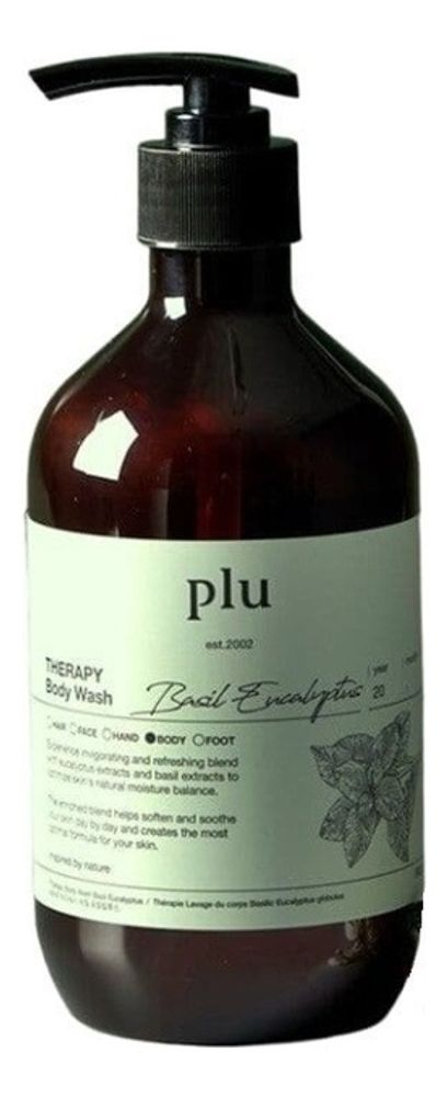 PLU  Гель для душа с базиликом и эвкалиптом - Therapy Body Wash Basil Eucalyptus, 500г