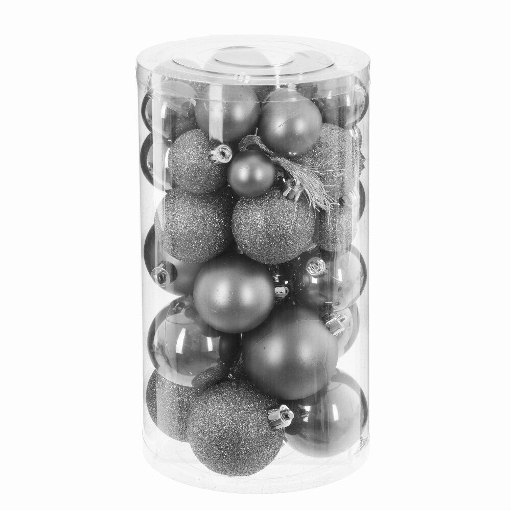GAEM Набор из 40шт Украшение новогоднее "Шар", D6/5/4/3 см, L14 W14 H26 см