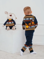 Костюм вязаный детский "Веселый зоопарк"