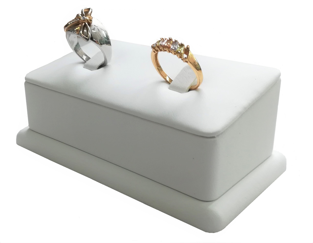 Подставка для 2 колец/наклонная/2 вертикальных язычка/основание