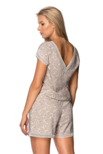 Пижама Madonna с цветочным принтом (Размер: XL) (Цвет: кофейный)