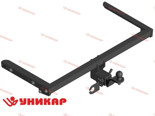 Фаркоп Volkswagen Tiguan II 4x4, Skoda Kodiaq с 2017 г. (без электрики) под квадратное  дышло (Уникар)