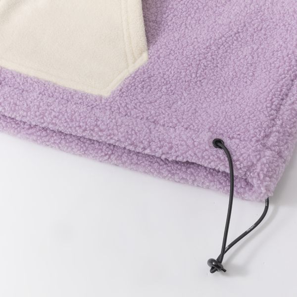 Худи Little Lamb Zip белый/фиолетовый - фото 7