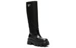 PRADA Monolith Knee high Boots Women"s Black