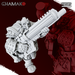 Grand Alliance Order Kharadron Overlords Dwarf Дварф с ручным пулемётом миниатюра для dnd, днд, pathfinder, фентези, Настольная игра, НРИ, Варгейм, РПГ