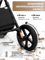 Коляска 4 в 1 Sweet Baby Stella + автокресло Elegante Plus с базой i-Size ISOFIX DK780 Black