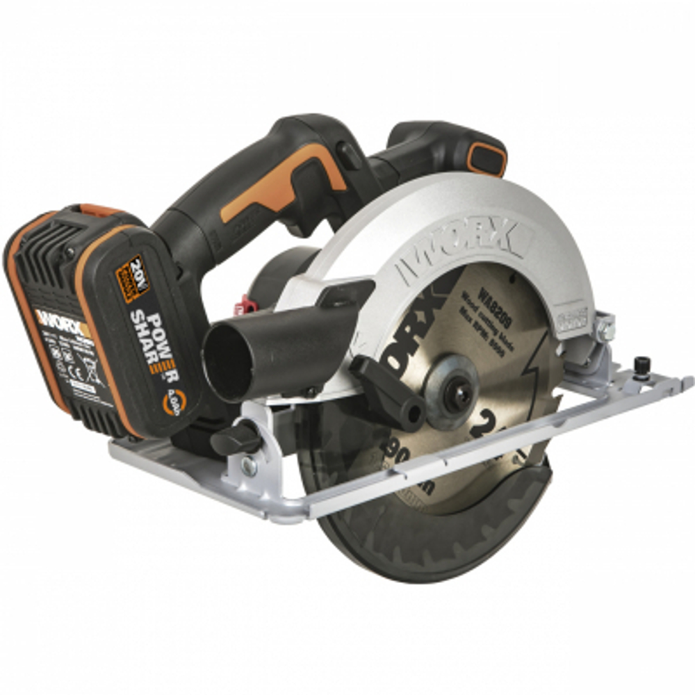 Циркулярная пила Worx WX520 20В аккумуляторная бесщеточная