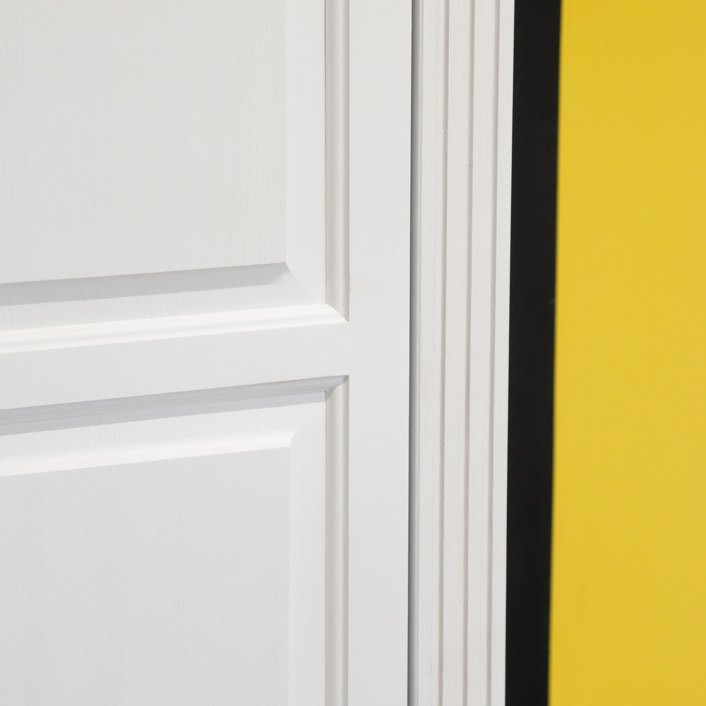 Шкаф для одежды распашной белый Харви двухдверный деревянный с ящиком, со штангой и полками, шкаф для вещей в прихожую и спальню с филенкой в викторианском стиле из массива сосны