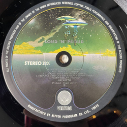 Винтажная виниловая пластинка LP Nazareth Loud N Proud (Japan 1978) (No Obi) This Flight Tonight