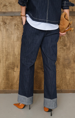 Костюм из джинсы с имитацией рубашки