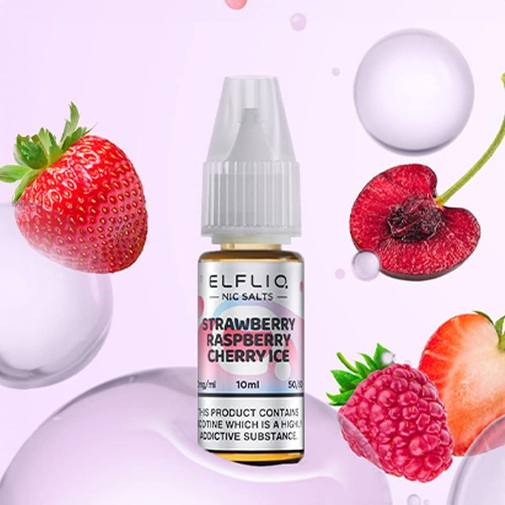 ELFLIQ - Strawberry Raspberry Cherry Ice (5% nic, 30ml)