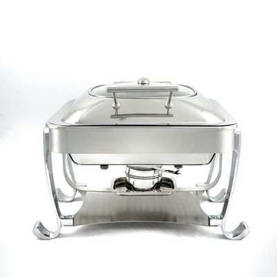 Мармит Настольный (Чефиндиш) Прямоугольный Cо Стекл Крышкой 6,5Л, 50X45X27См,Opulent Op/0/2/6.5/Cp