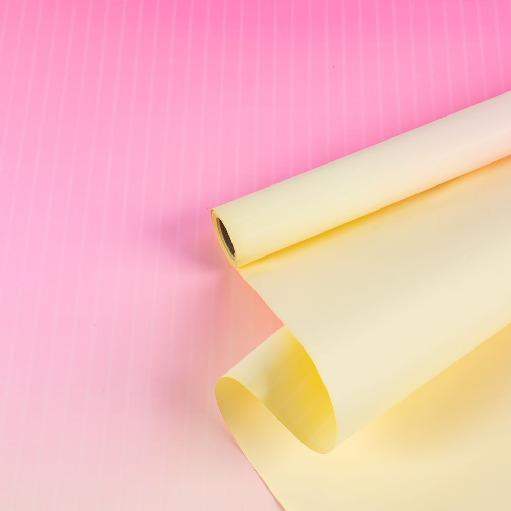 Пленка матовая 2 стороны "Gradient Flow" 58см*10м Розово-кремовая/Крем