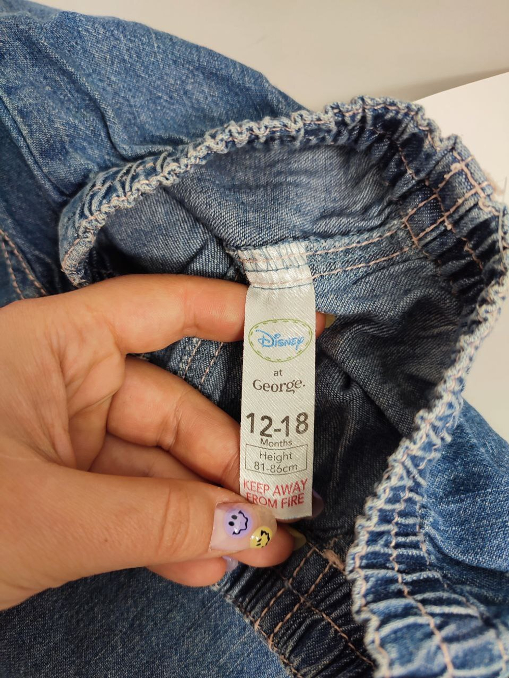 Джинсы George модные на 1/1,5 года