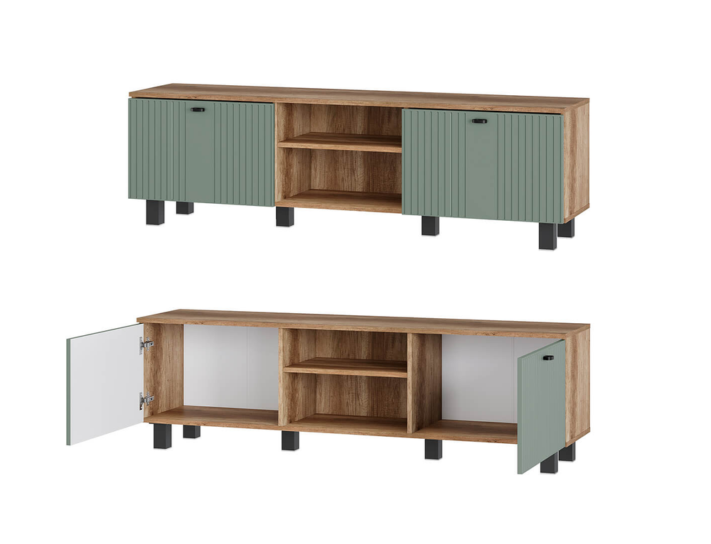 Тумба под ТВ Олива ТБ-09 дуб каньон/эвкалипт софт