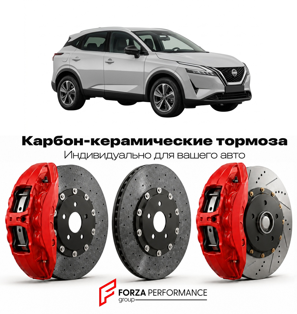 Карбон-керамическая тормозная система для Nissan Qashqai III J12 2021-2026 Ниссан