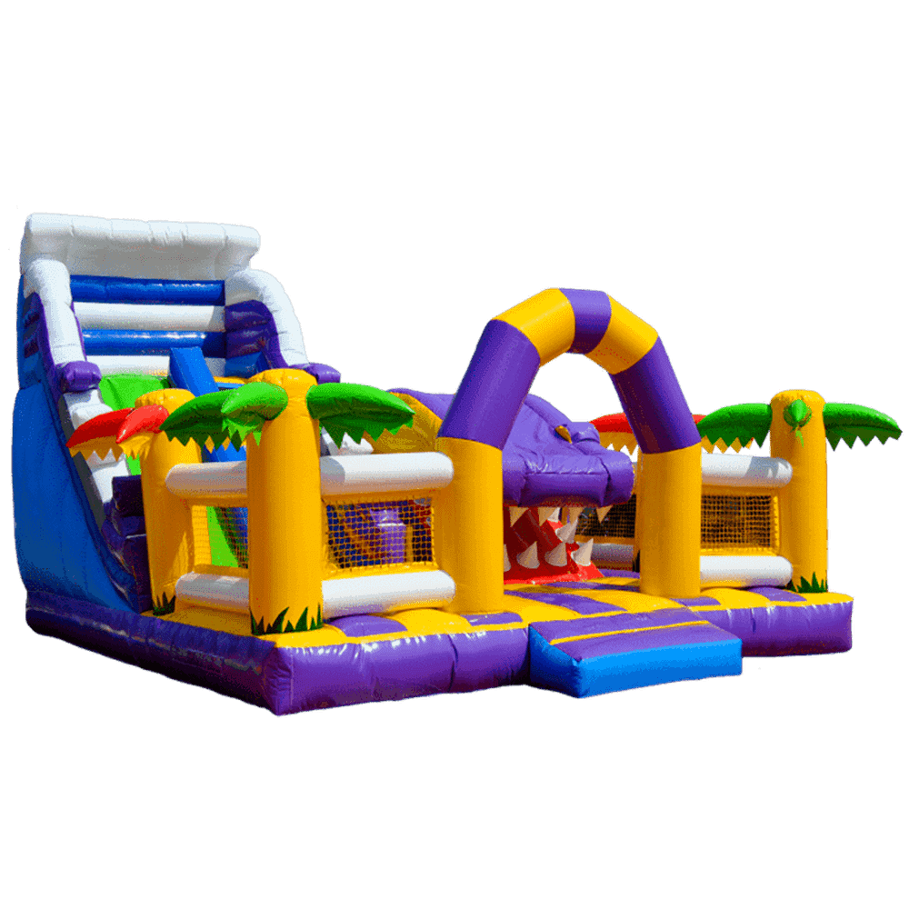 Коммерческий батут "Белый клык" с не механизированной головой, размер 6*6*4 м