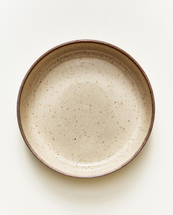 Zara Home тарелка глубокая из каменной керамики, цвет бежевый, 20 см