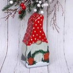 Банка жестяная «Гномик с венком» 20*10*7см