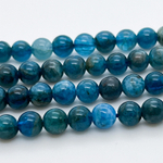 Бусины Апатит, диаметр 6-6,3 мм, цена за 31-32 шт (1/2 нити)