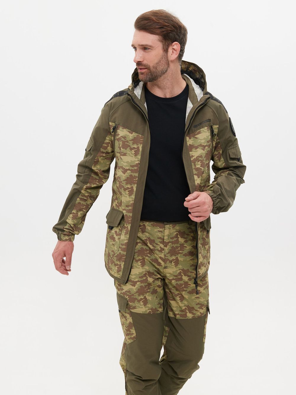 Костюм летний Горка-Люкс ткань Nylon Cotton Рип-Стоп цвет Хаки/MV-23