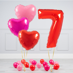 FM Шар 40" / 102 см "Цифра 7" Красный (БГ-60)