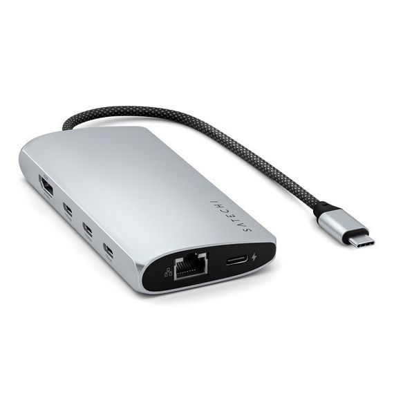 Адаптер Satechi USB-C Multiport Adapter 8K Ethernet V3 (ST-P8KES) Silver