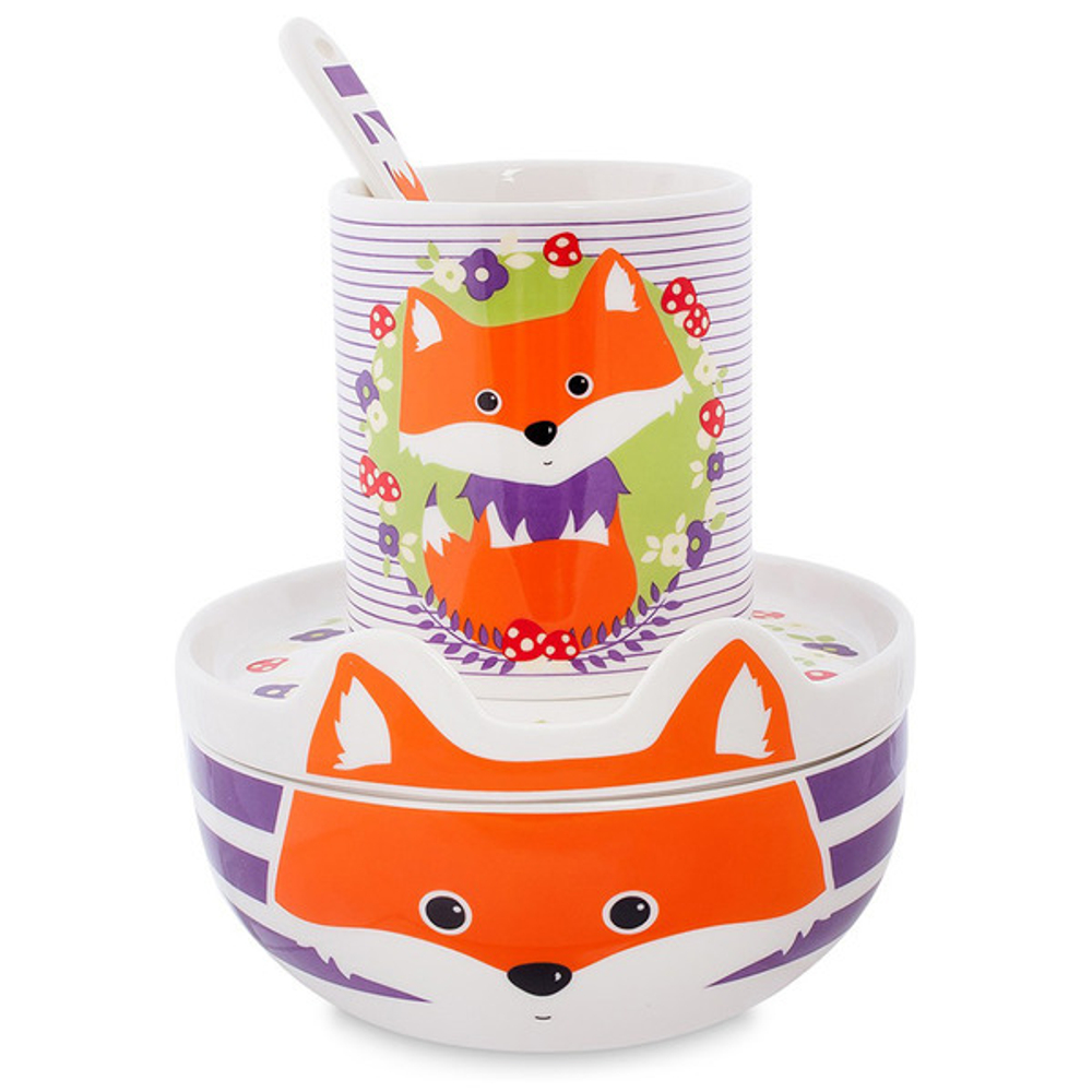 Набор посуды для детей Лисичка Topchoice
