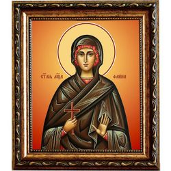 Фаина Анкирская (Коринфская), мученица дева. Икона на холсте.