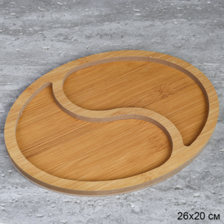 Блюдо сервировочное 26х20 см дерево / DK2 /уп 48/